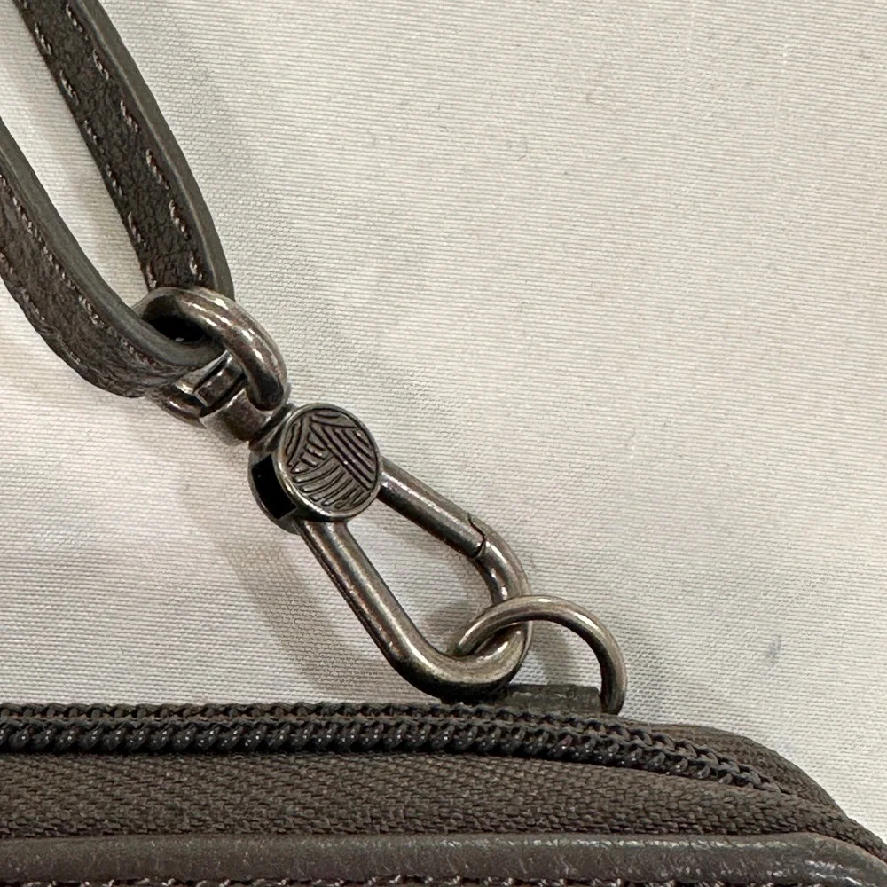 The Sak Iris Large Smartphone Crossbody‎ Womens OS Brown Studded Leather | Boho